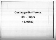 Coulanges-lès-Nevers : actes d'état civil (naissances).