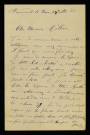 GENTY (Léon), jardinier à Beaumont-la-Ferrière (né en 1845) : 1 lettre.