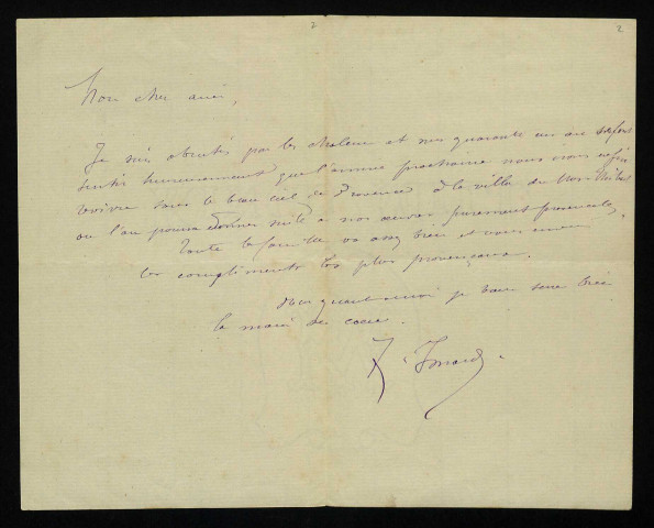 DIF (Henri), peintre à Apremont-sur-Allier (Cher) et au Creusot (Saône-et-Loire) (1864-1929) : 131 lettres (dont une lettre co-signée par Jean Roch Isnard).