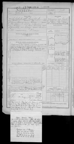 Bureau de Nevers, classe 1897 : fiches matricules n° 501 à 1000