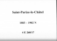 Saint-Parize-le-Châtel : actes d'état civil (naissances).