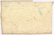 Chantenay-Saint-Imbert, cadastre ancien : plan parcellaire de la section A dite des Hativaux, feuille 1