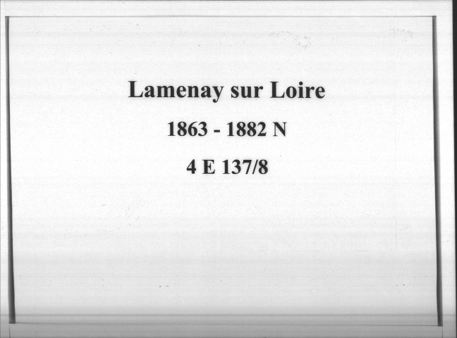 Lamenay : actes d'état civil.
