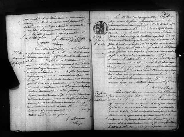 Glux-en-Glenne : actes d'état civil.