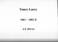 Toury-Lurcy : actes d'état civil.