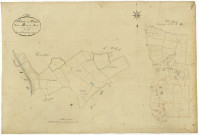 Mont-et-Marré, cadastre ancien : plan parcellaire de la section B dite de Marré, feuille 1