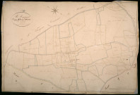 Saint-Amand-en-Puisaye, cadastre ancien : plan parcellaire de la section B dite des Billiens, feuille 1