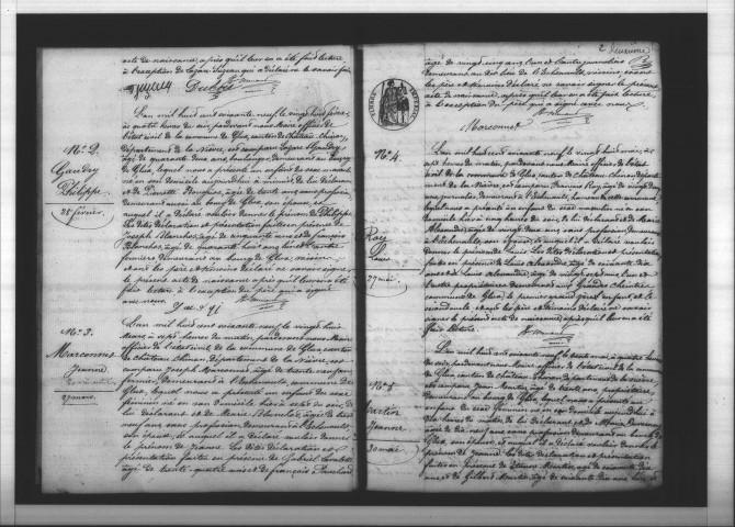 Glux-en-Glenne : actes d'état civil.