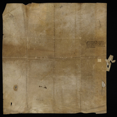 Biens et droits. - Fief et baronnie d'Huriel (département de l'Allier), vente par Jean de Brosse à Jean de Bourgogne comte de Nevers : contrat.