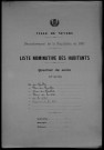 Nevers, Quartier de Loire, 10e section : recensement de 1911