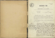 Saint-Saulge : actes d'état civil (naissances).