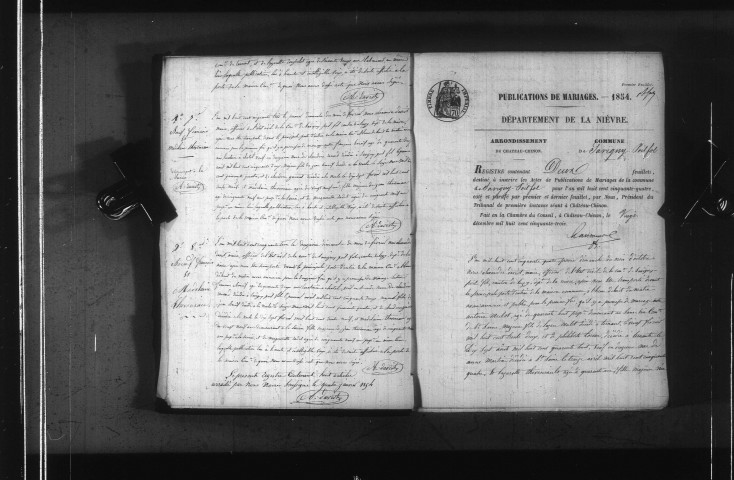 Savigny-Poil-Fol : actes d'état civil.