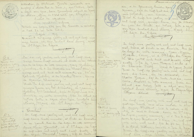 Saint-Léger-des-Vignes : actes d'état civil (décès).