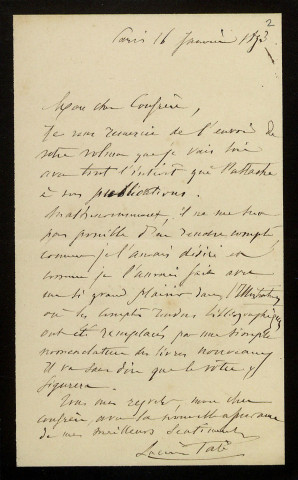 PATÉ (Lucien), poète et critique (né en 1845) : 4 lettres, manuscrit.