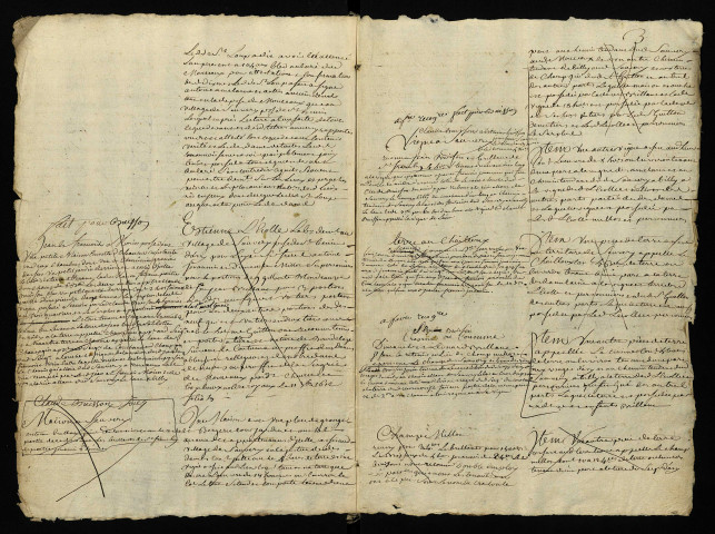 Pièce 2. - Extrait du terrier de Mousseaux-sur-Azy, « appartenant de présent à la seigneurie d'Azy ».