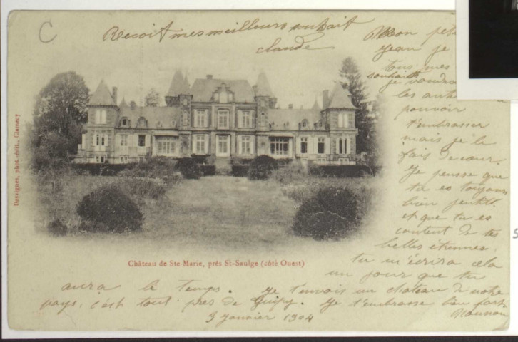 SAINT-SAULGE – Château de Ste-Marie, près St-Saulge (côté Ouest)