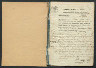 Saint-Péreuse : actes d'état civil.