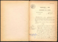 Vauclaix : actes d'état civil.