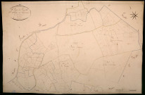 Saint-Léger-de-Fougeret, cadastre ancien : plan parcellaire de la section D dite des Michots, feuille 1