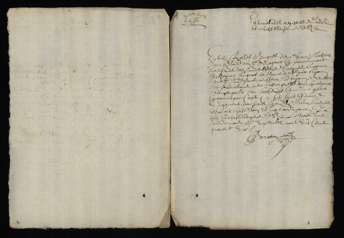 Contentieux (procédure civile). - Saisie réelle Bailly subrogé Bugué et Villede contre Guyonin et Fougnot habitants de Decize : extraits des registres de la châtellenie de Decize.