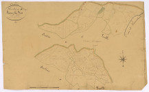 Cervon, cadastre ancien : plan parcellaire de la section E dite de Marré-les-Bois, développement