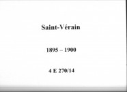 Saint-Vérain : actes d'état civil.