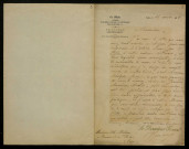 JOURDE (Philippe), publiciste (1816-1905) : 1 lettre.