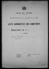 Nevers, Quartier de la Barre, 14e section : recensement de 1931