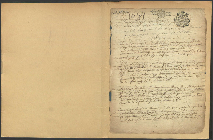 Saint-Amand-en-Puisaye (Argenou) : registres paroissiaux.