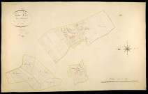 Perroy, cadastre ancien : plan parcellaire de la section A dite des Rabions, feuille 2, développement