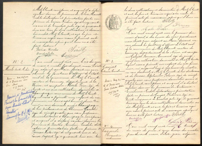 Metz-le-Comte : actes d'état civil.