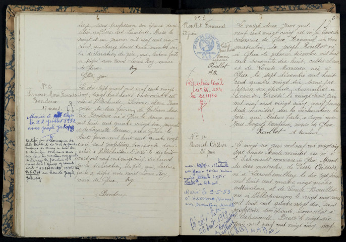 Glux-en-Glenne : actes d'état civil.