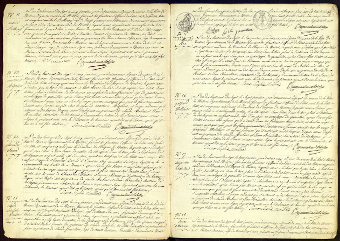 Nevers : actes d'état civil.