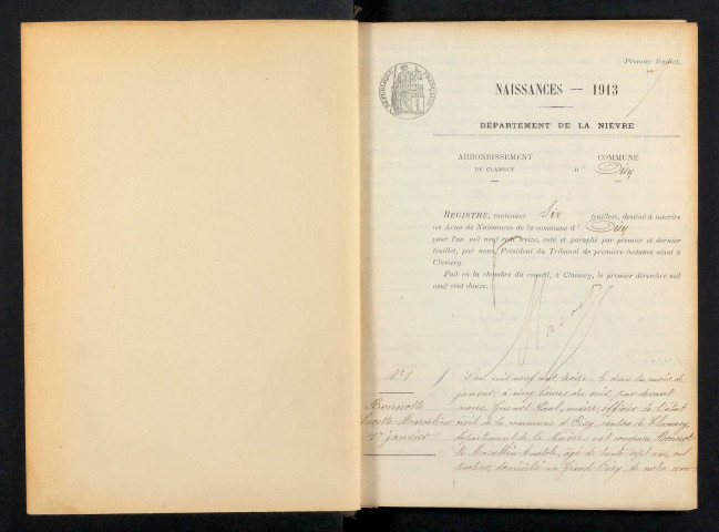 Oisy : actes d'état civil.