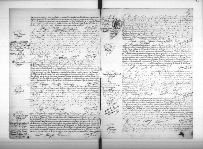 Nevers : actes d'état civil.