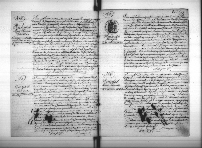 Vandenesse : actes d'état civil.