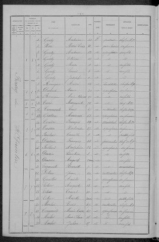 Saint-Quentin-sur-Nohain : recensement de 1896