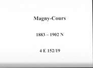 Magny-Cours : actes d'état civil (naissances).