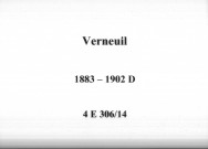 Verneuil : actes d'état civil (décès).