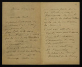 BROUILLET (Eugène), conseiller général de la Nièvre (1853-1930) : 1 lettre.