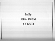 Jailly : actes d'état civil (mariages).