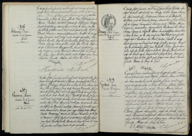 Cercy-la-Tour : actes d'état civil.