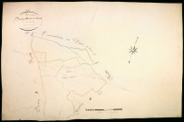 Saint-Péreuse, cadastre ancien : plan parcellaire de la section B dite du Bourg, feuille 4