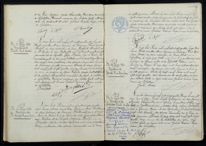 Châtillon-en-Bazois : actes d'état civil.