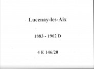 Lucenay-lès-Aix : actes d'état civil (décès).