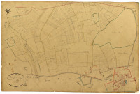 Dompierre-sur-Nièvre, cadastre ancien : plan parcellaire de la section D dite du Bourg, feuille 1