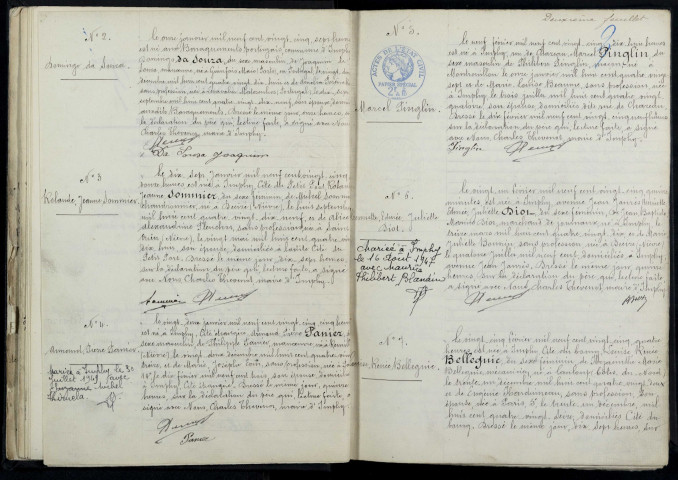 Imphy : actes d'état civil.