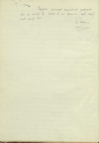 Saint-Seine : actes d'état civil.