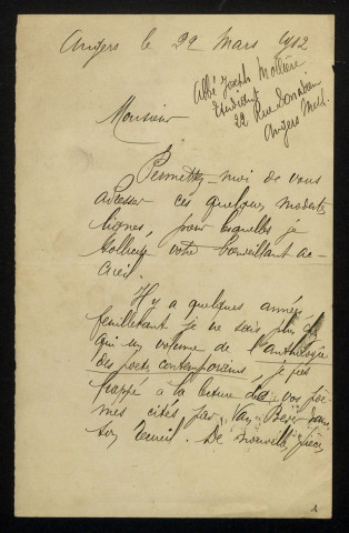 MOLLIÈRE (Joseph), prêtre : 5 lettres.