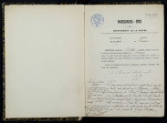 Pousseaux : actes d'état civil.